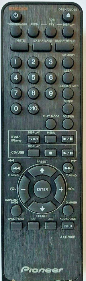 Pioneer AXD7605 original remote control - AUDIO PIONEER | emerx.eu
