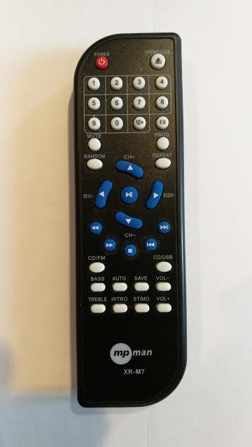MPMAN XRM7 replacement remote control different look for 10.5 € AUDIO  MPMAN