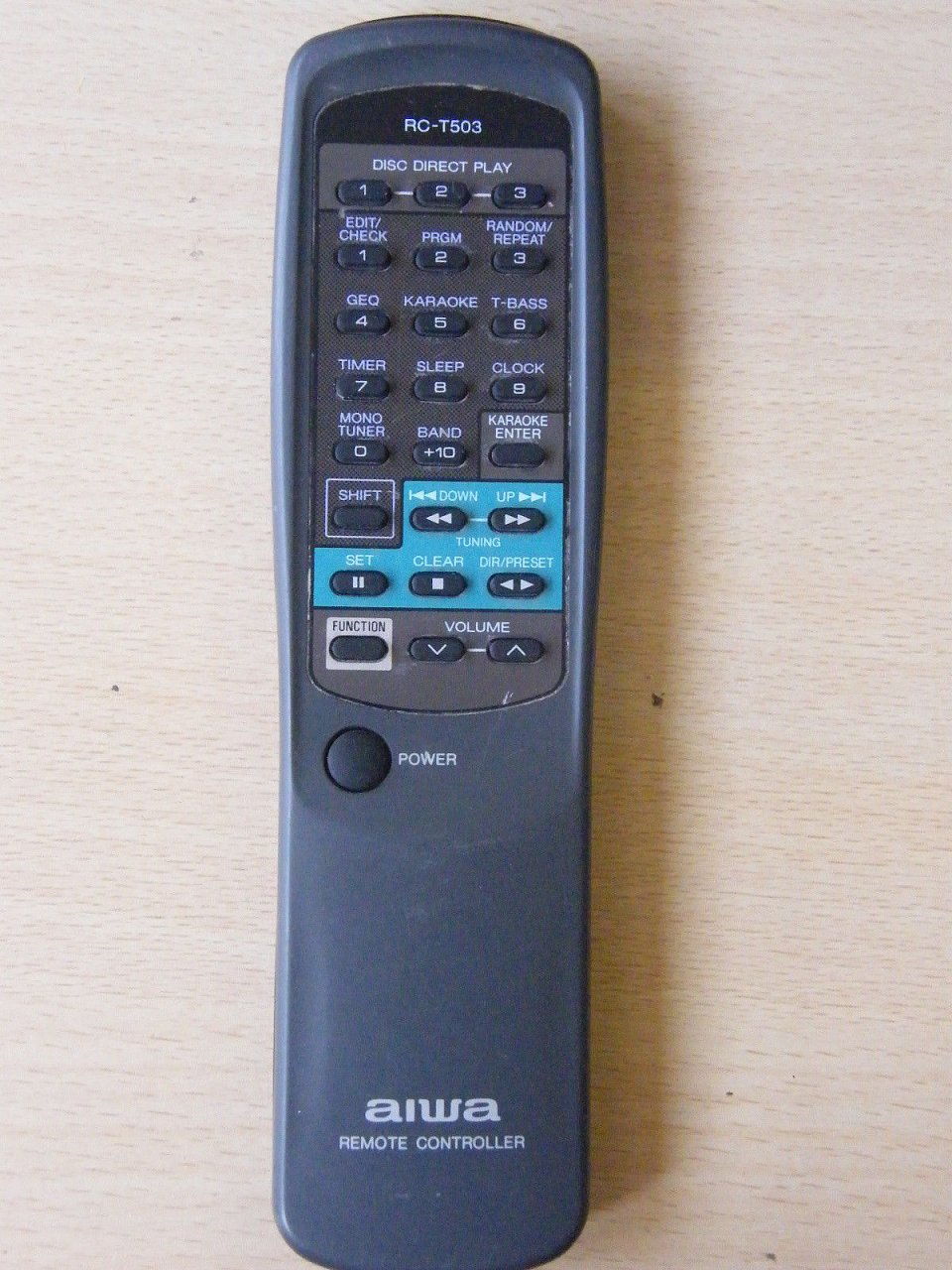 Aiwa RC-T503 replacement remote control different look for 12.0 € AUDIO  AIWA